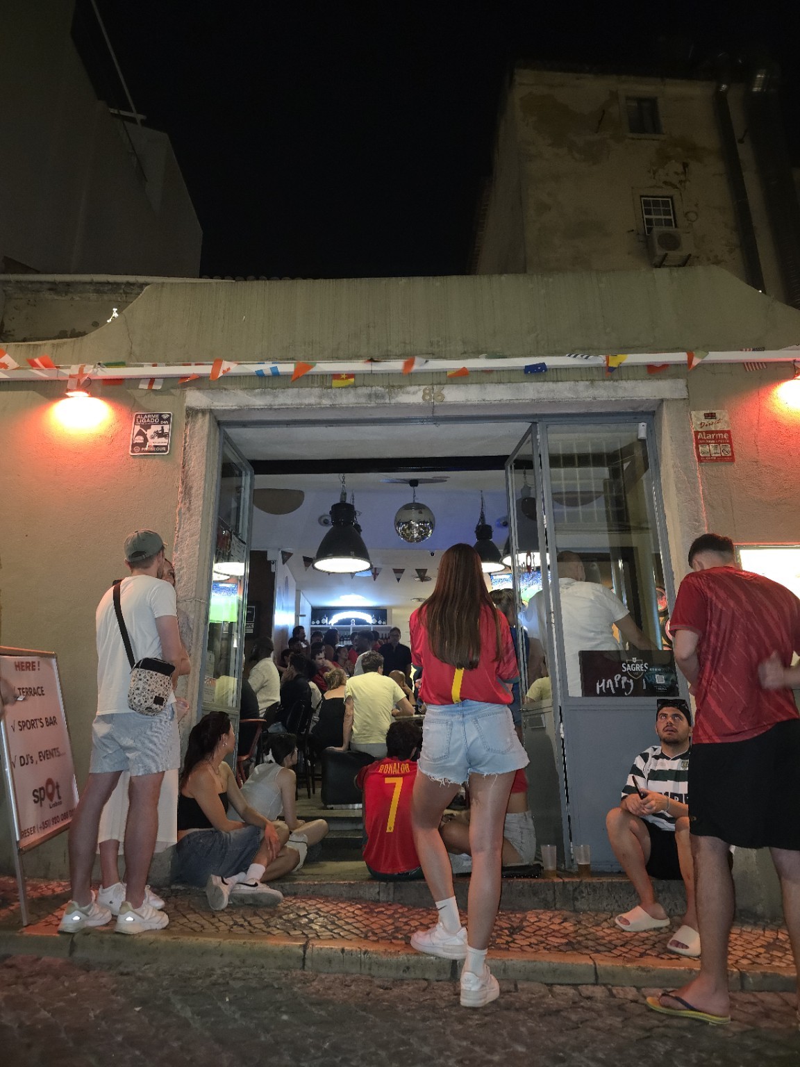 The Spot on a football night at The Spot Lisboa
