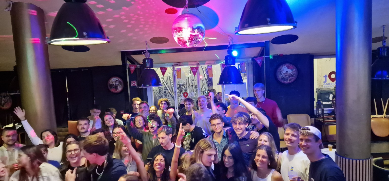The karaoke crowd at The Spot Lisboa