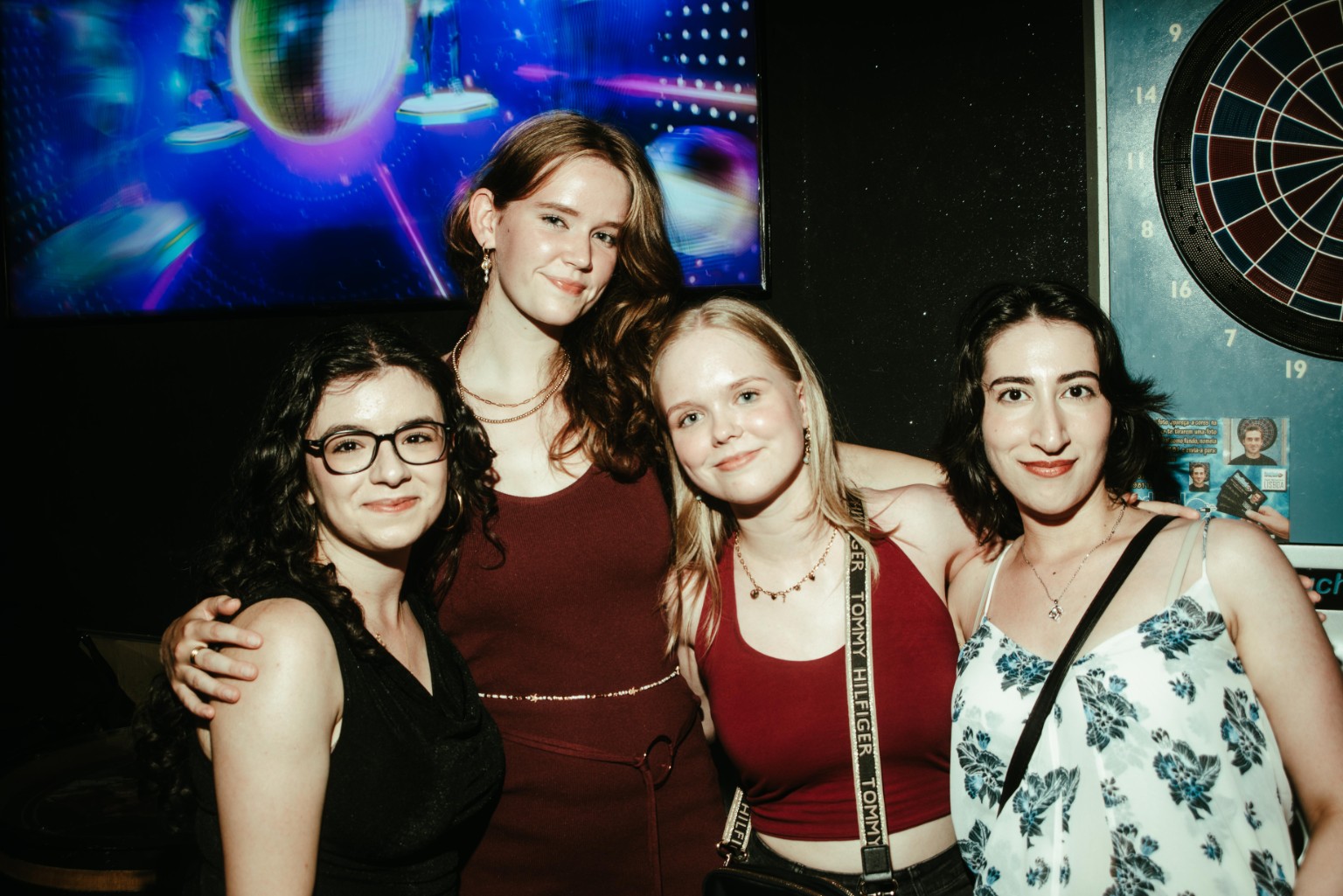 Friends celebrating at The Spot Lisboa